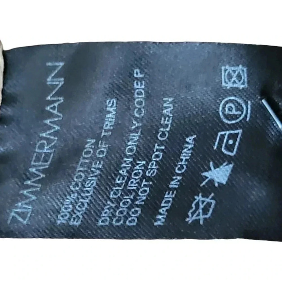 $1083 Zimmermann Button Front Empire Tiered Leopard Zebra Dress Brown Sz… - Picture 7 of 11